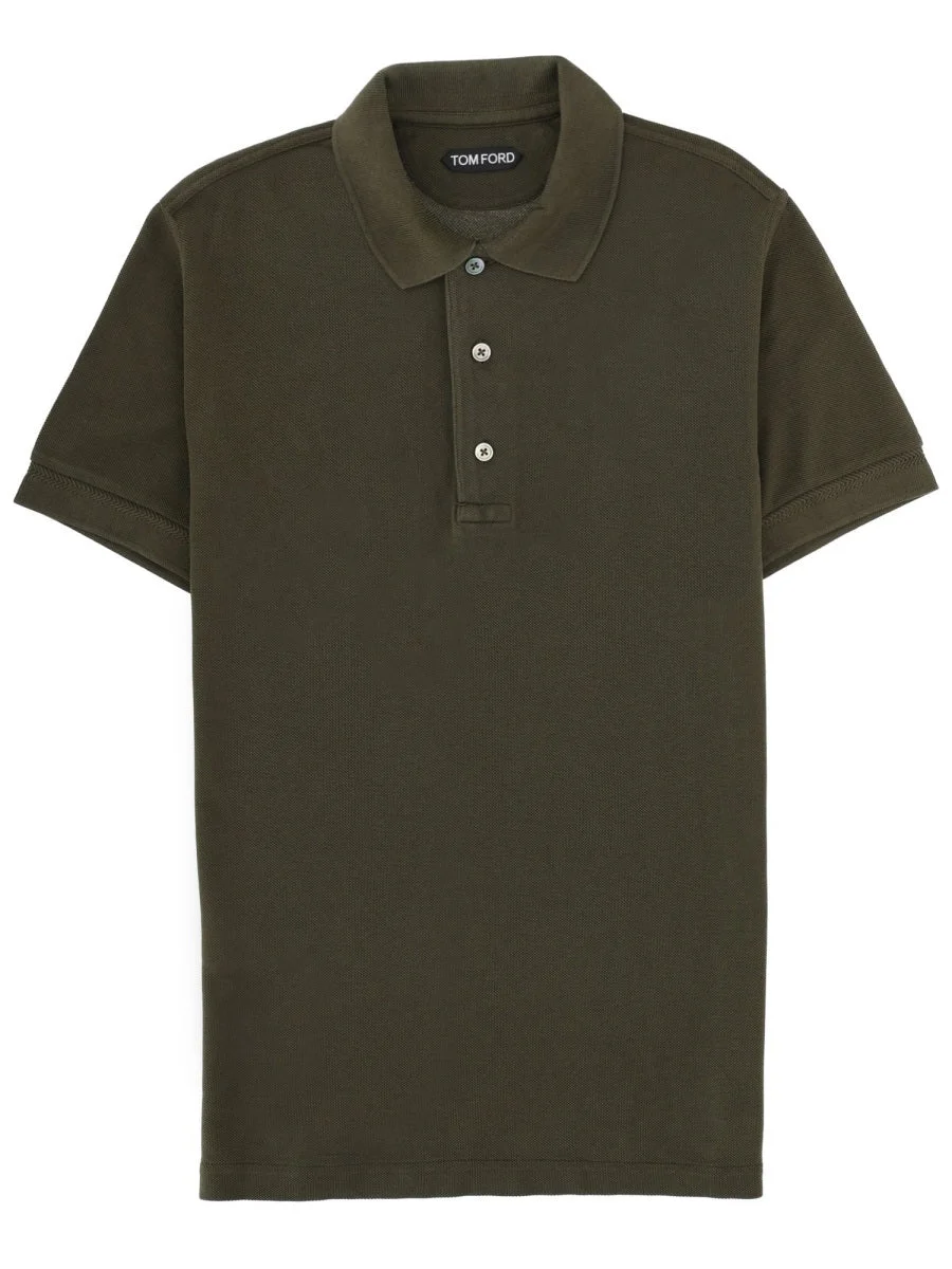 Tom Ford Men's Lyocell and Cotton Polo Shirt - 1
