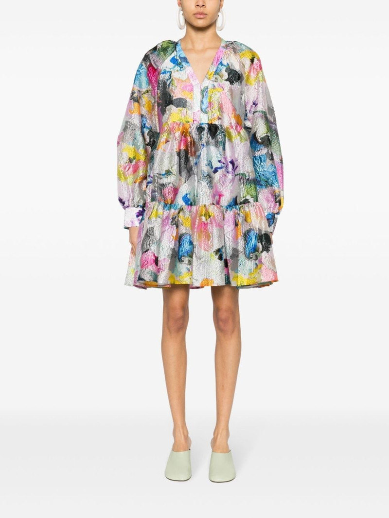 STINE GOYA Sgjasmine cloquÃ© mini dress outlook