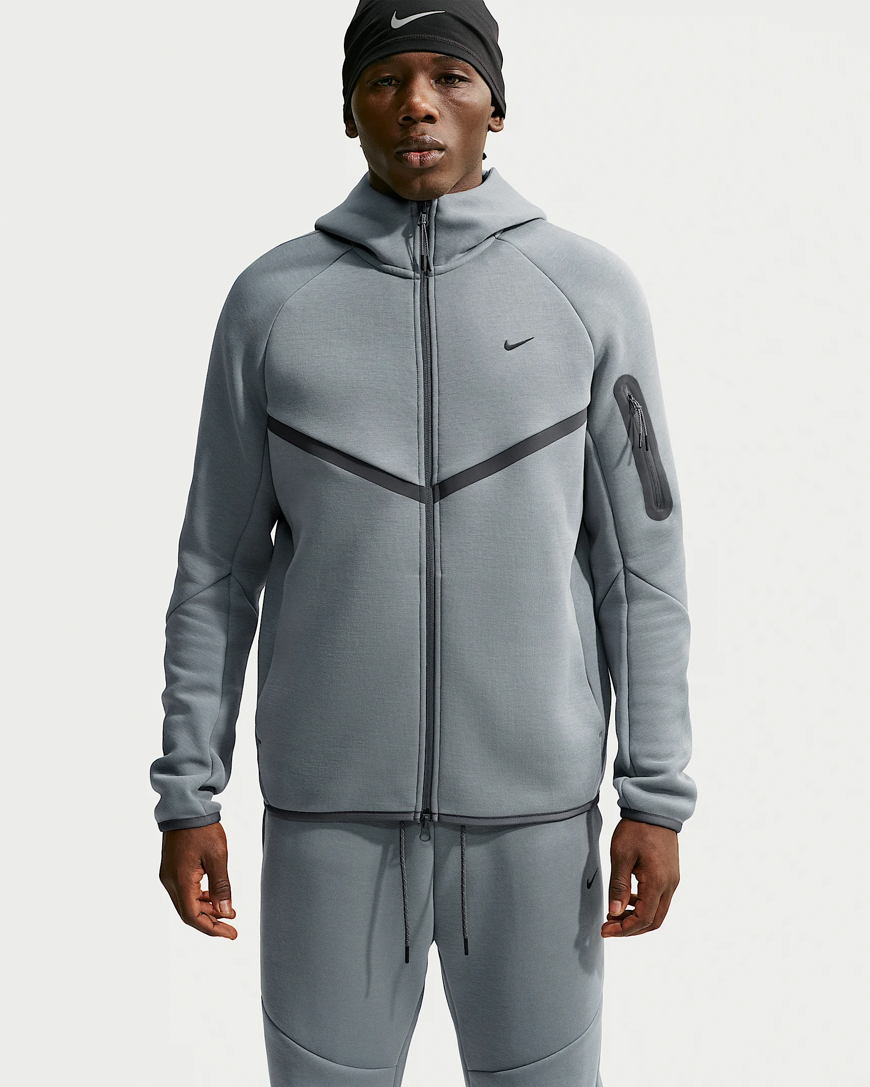 Nike Tech Men's Fleece Full-Zip Windrunner Jacket with Reflective Accents - 1
