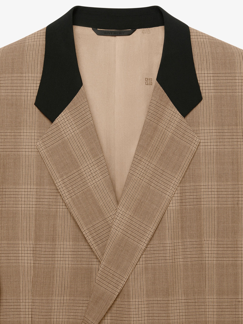 COAT IN PRINCE OF WALES WOOL WITH U-LOCK 5