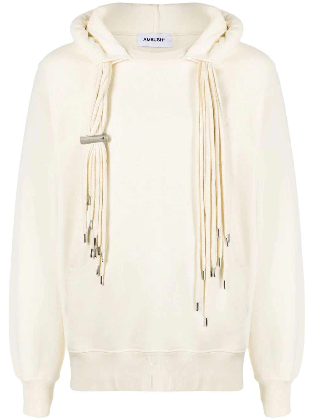 multi-cord long-sleeve hoodie - 1