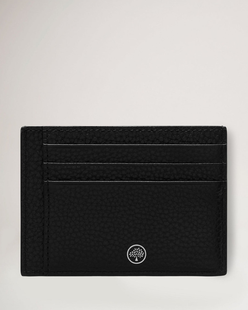 Mulberry Card Holder Black Small Classic Grain outlook
