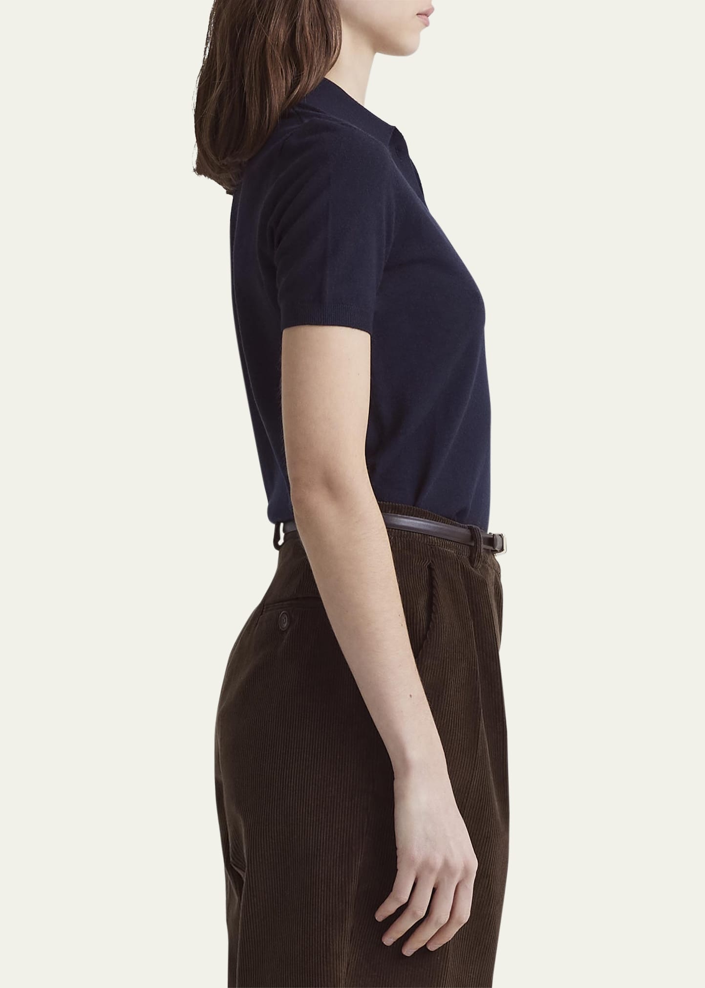 Nemo Polo Short-Sleeve Wool Sweater - 4