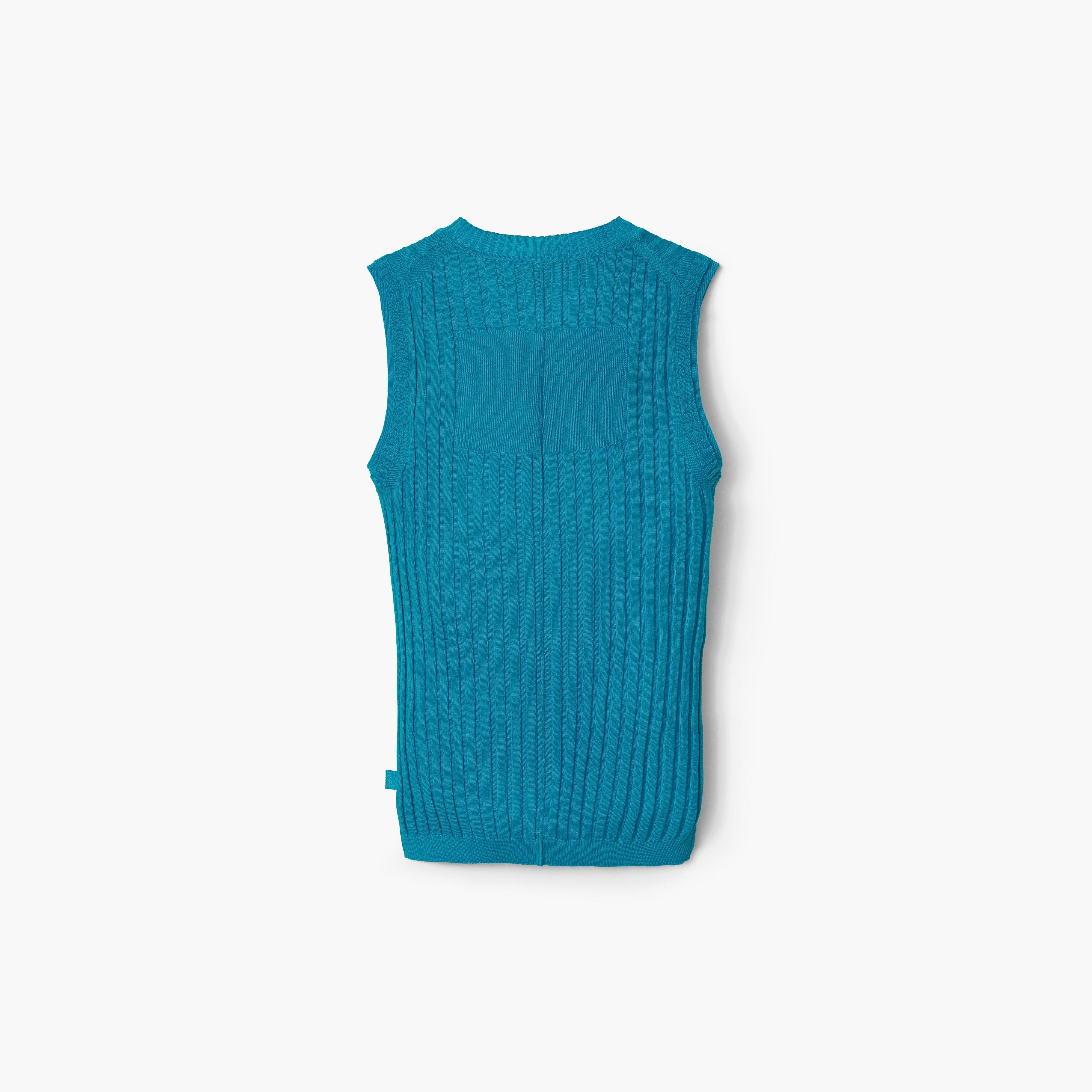 FINE RIBBED MERINO TANK - 5