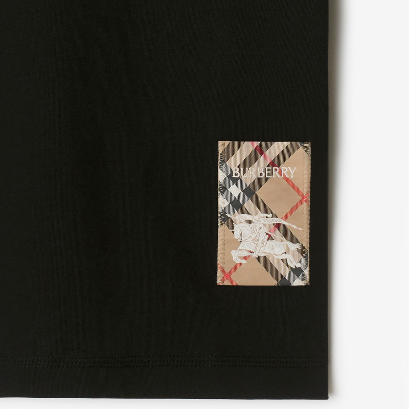 Burberry Check Label Cotton T-shirt outlook
