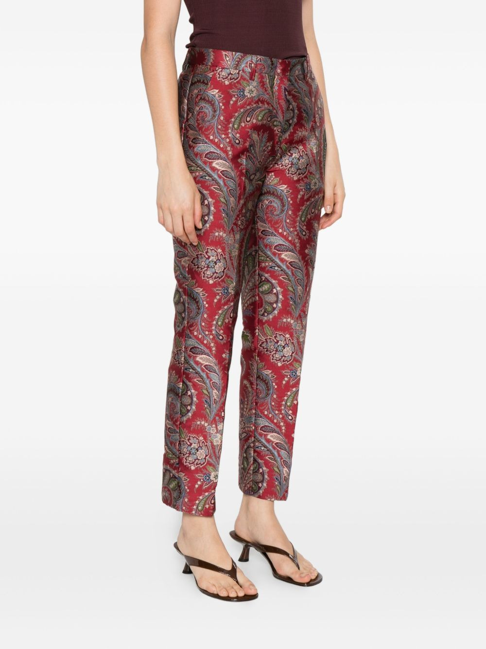 paisley-pattern trousers - 3