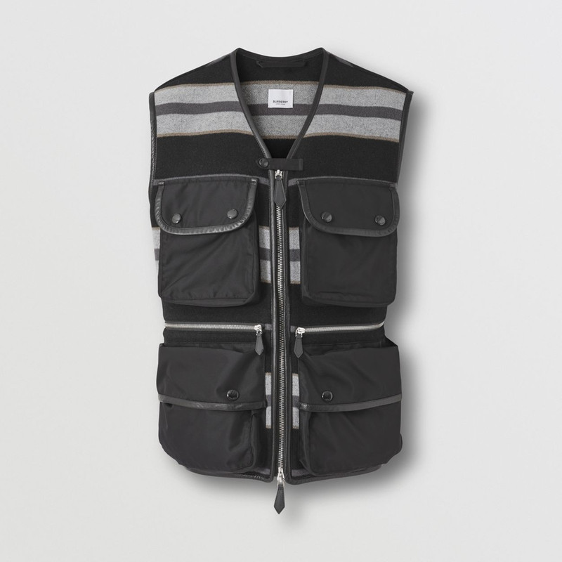 Striped Wool Gilet 1