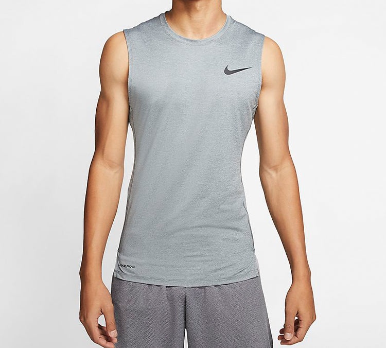 Nike Pro Sleeveless Training Tight Vest Gray BV5601-085 - 3