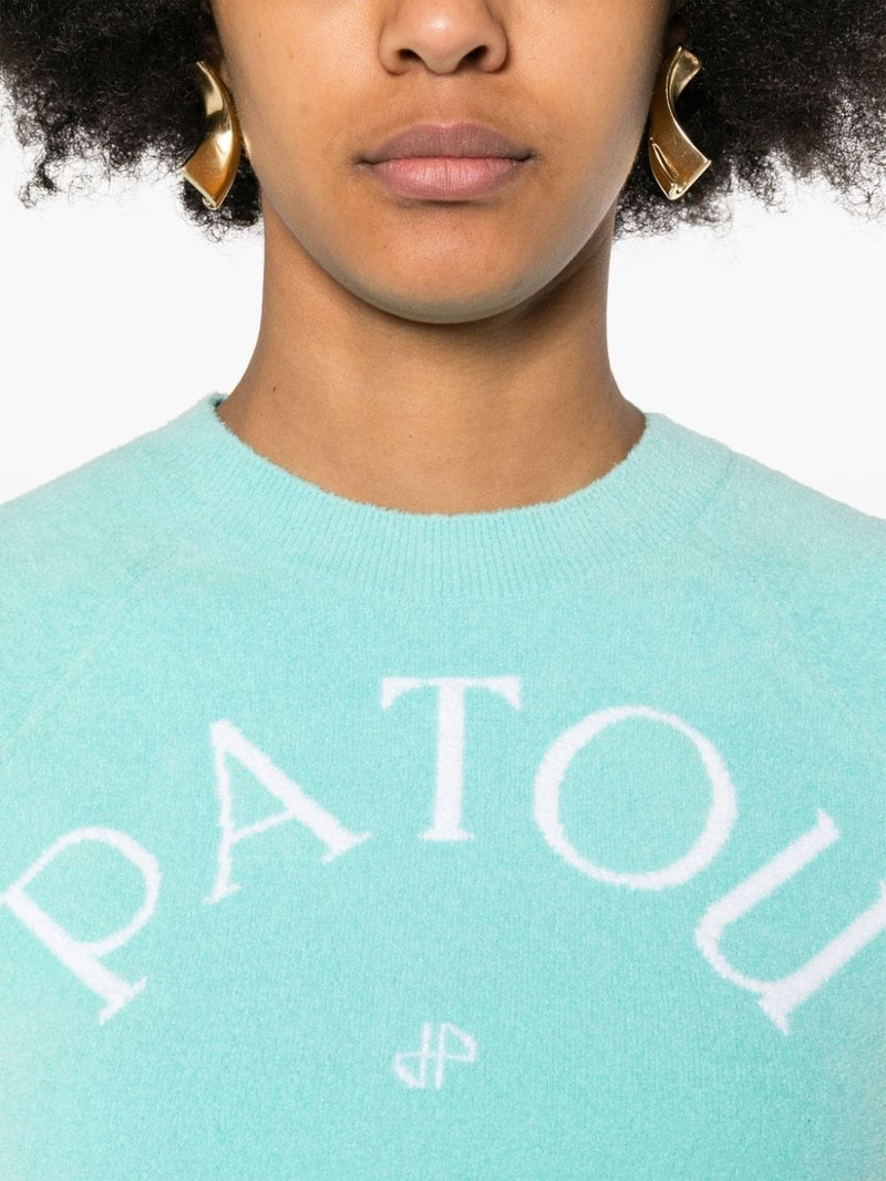Jacquard-knit cotton-blend sweater 5