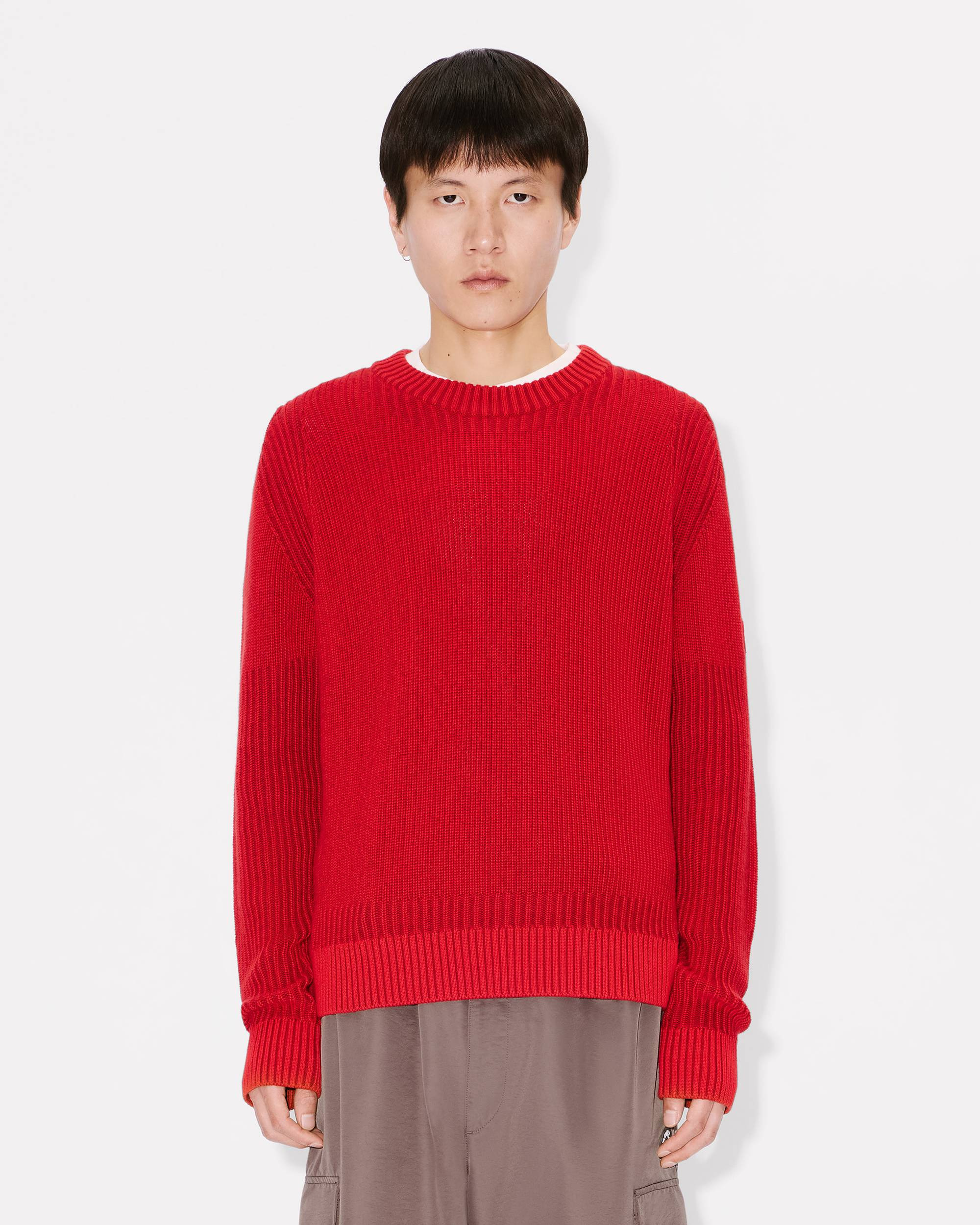'Boke Flower 2.0' embroidered jumper in cotton wool - 3