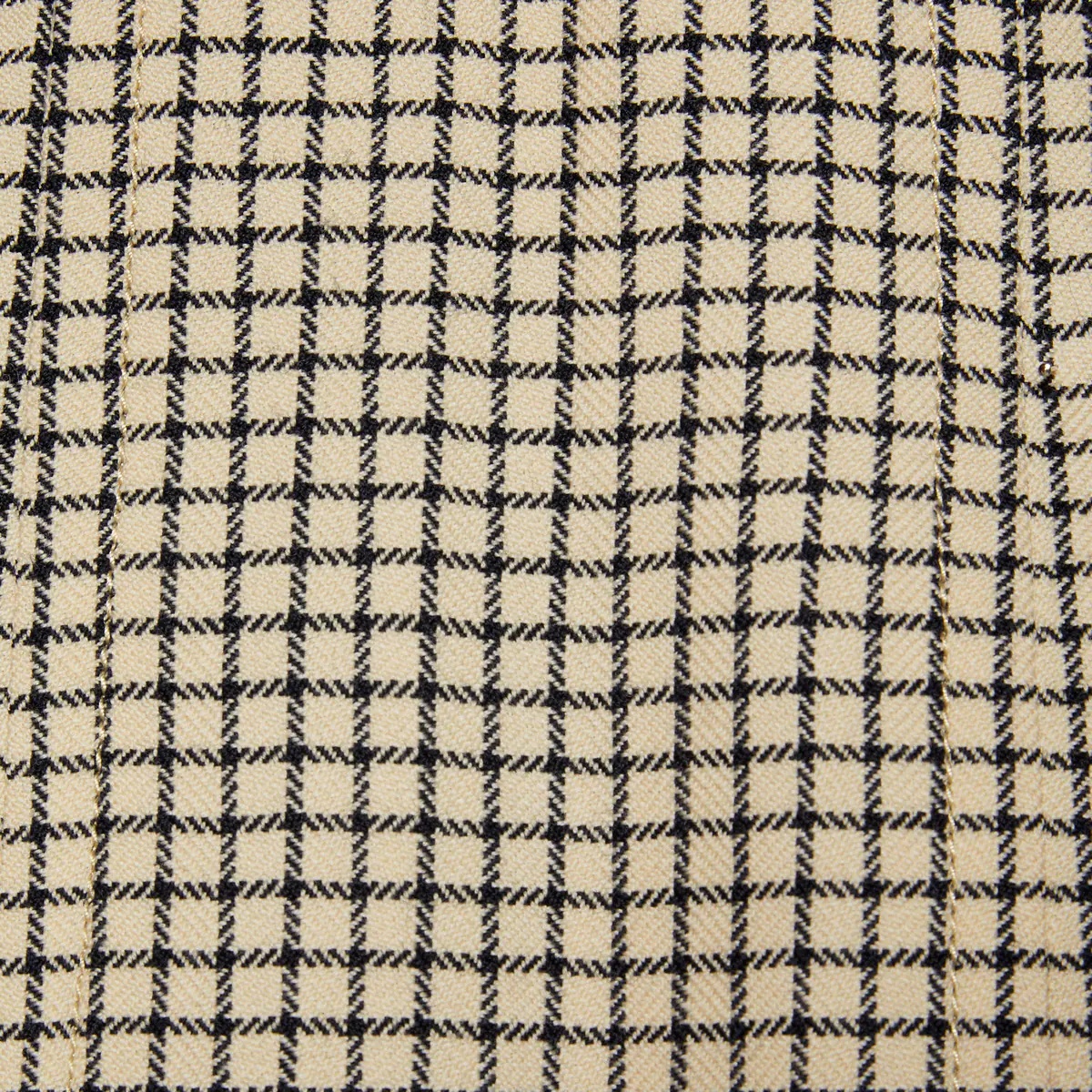 Check wool pleated skirt - 6