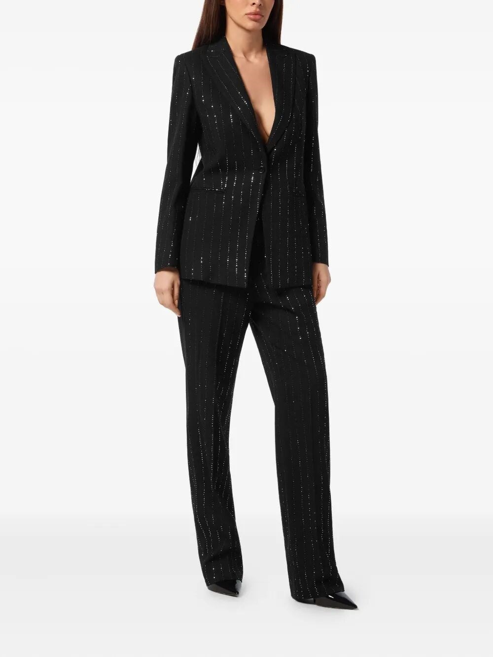 Pailettes Boyfriend Fit Blazer - 2