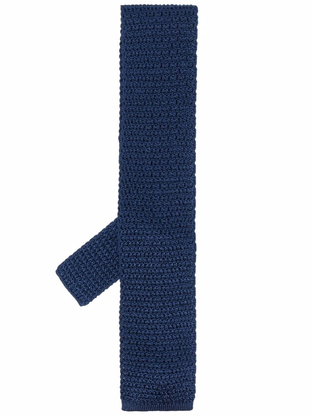 square tip knitted tie - 1