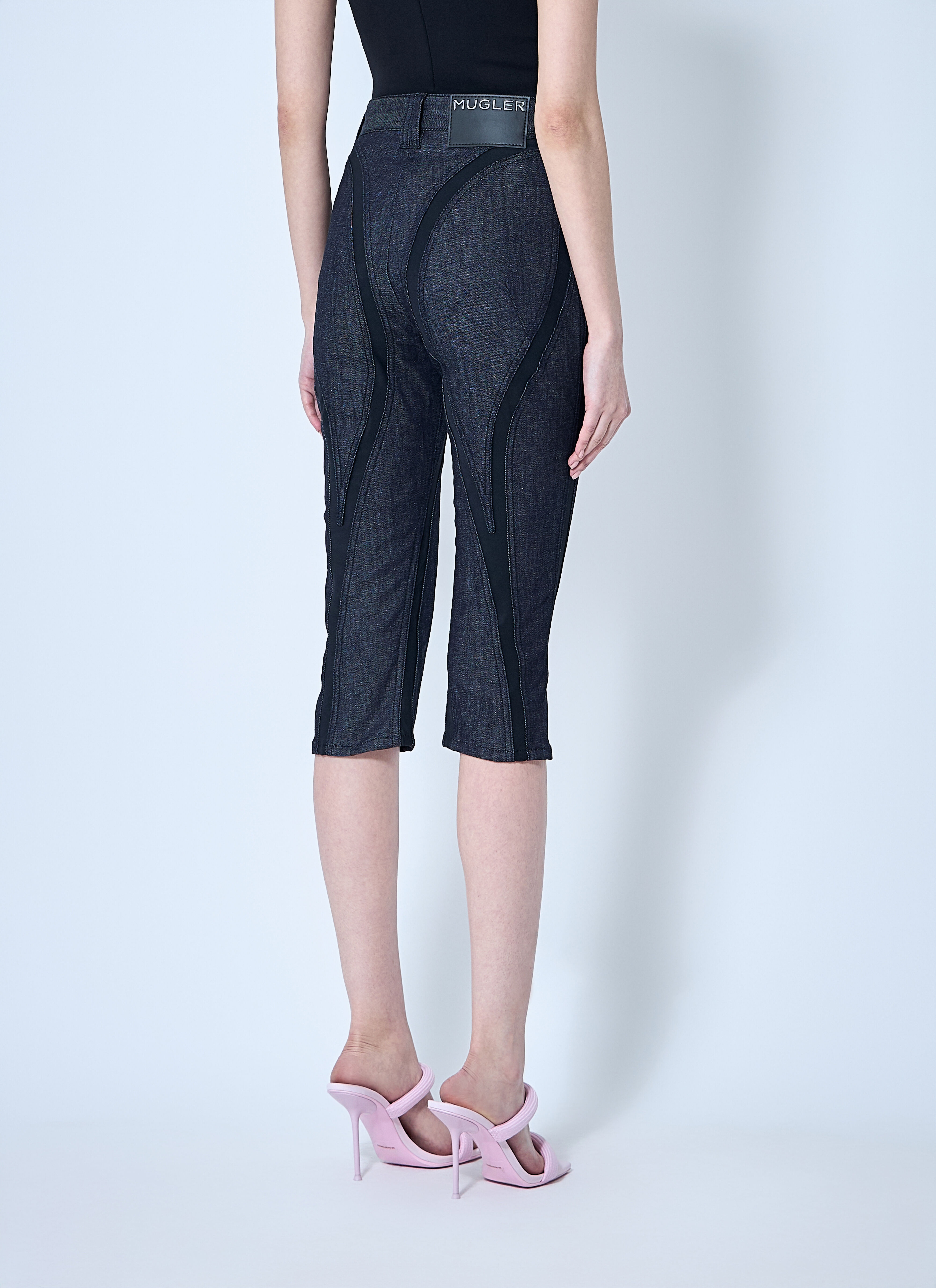 Capri Denim Cropped Pants - 4