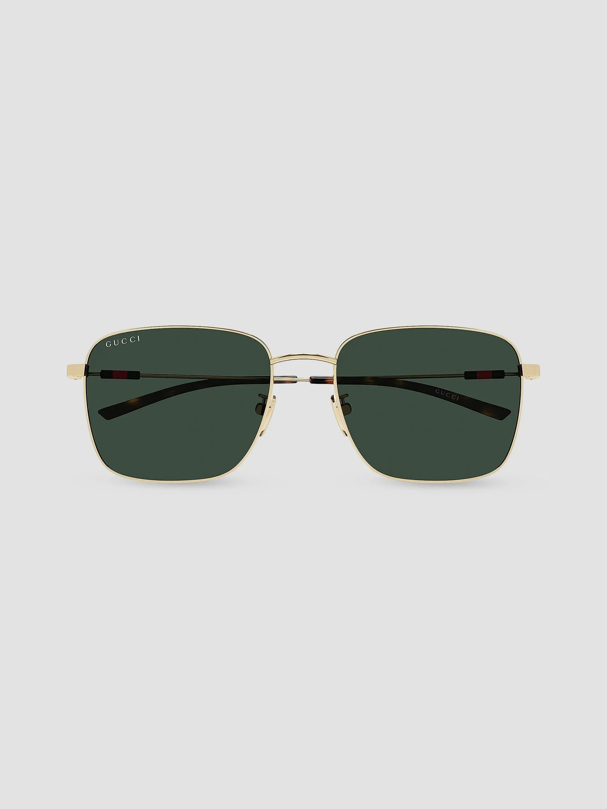 Men's Light Details 58MM Pilot Sunglasses - Gold Green - 1