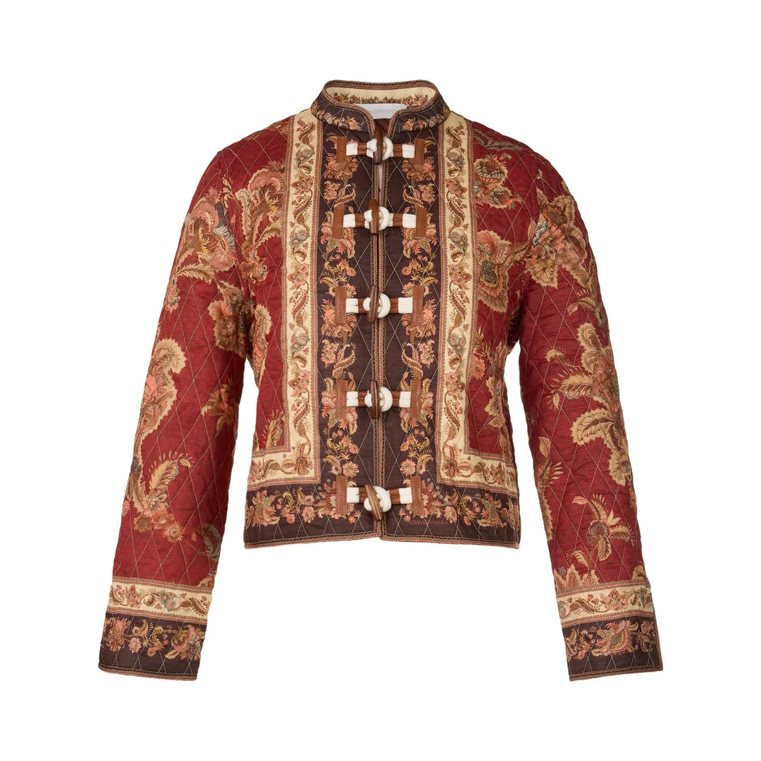 Aster Floral Quilted Jacket - 1
