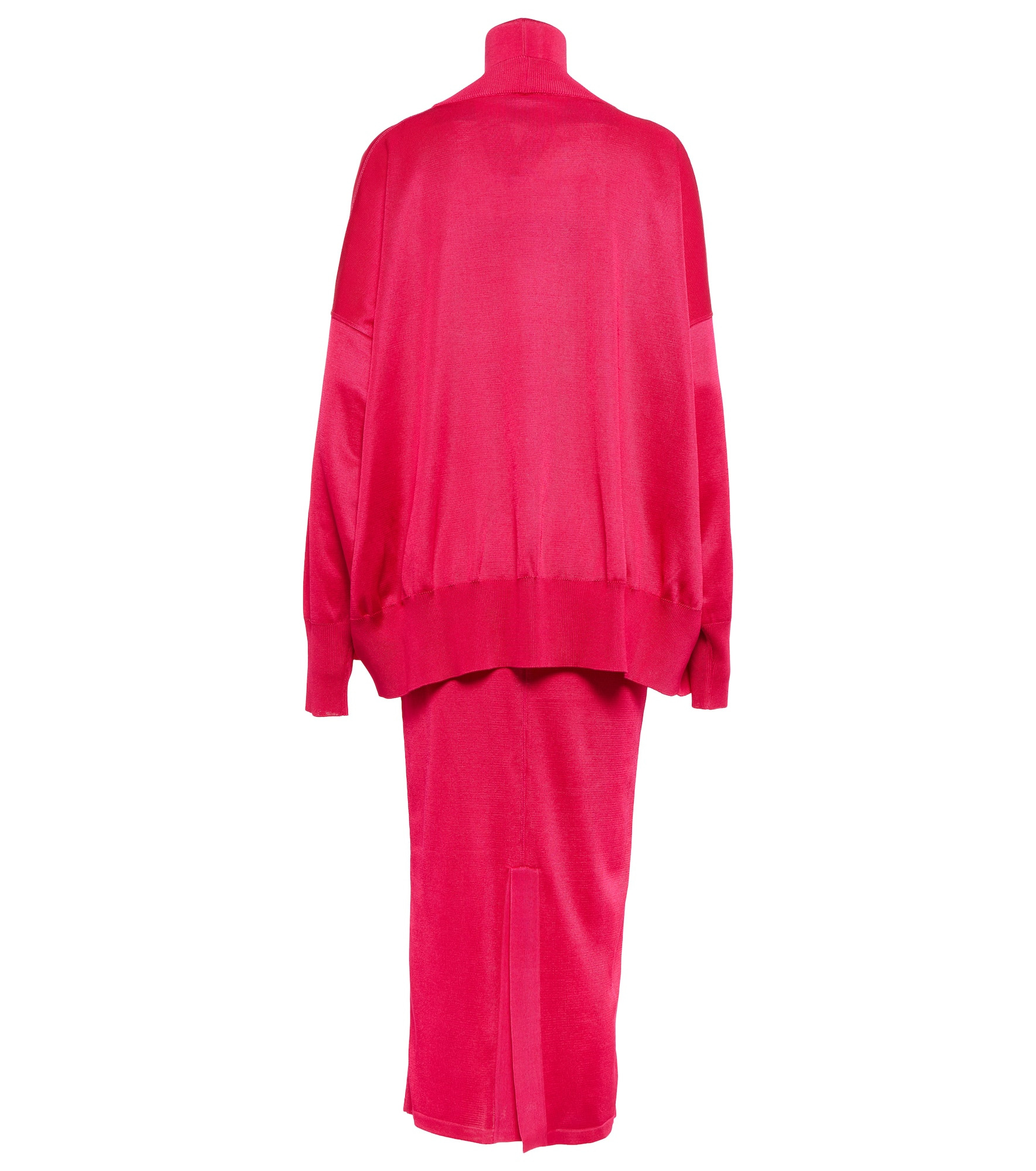Cardigan high-neck midi dress - 2