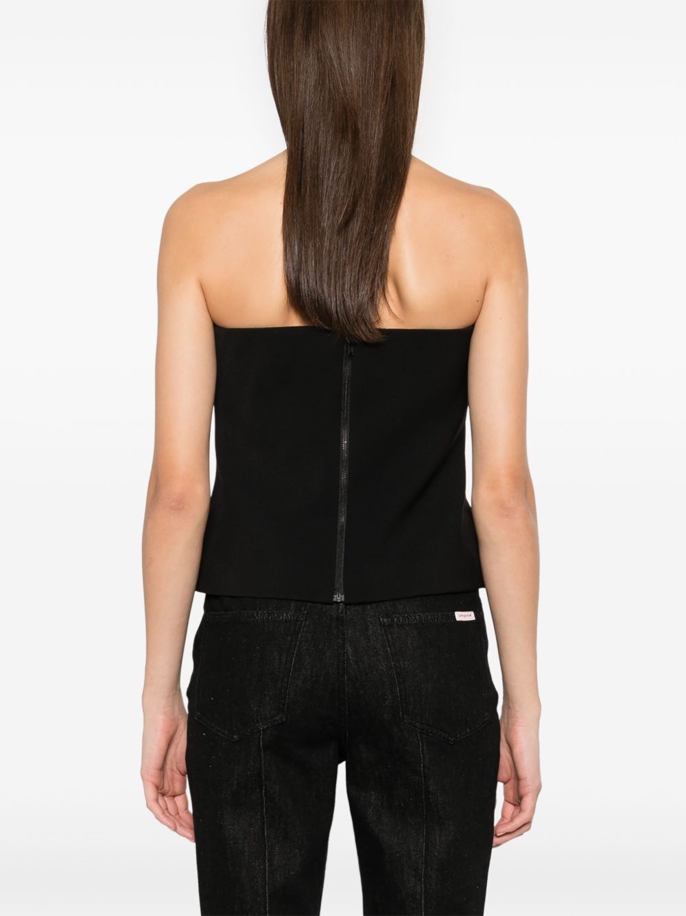 crepe bandeau top - 4