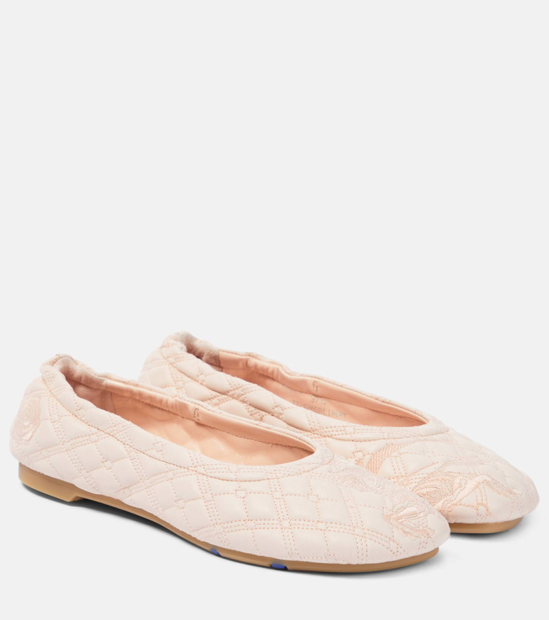 EKD quilted leather ballet flats 1