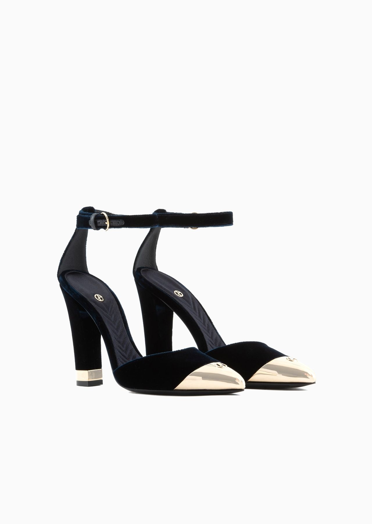 Velvet d’Orsay court shoes - 2