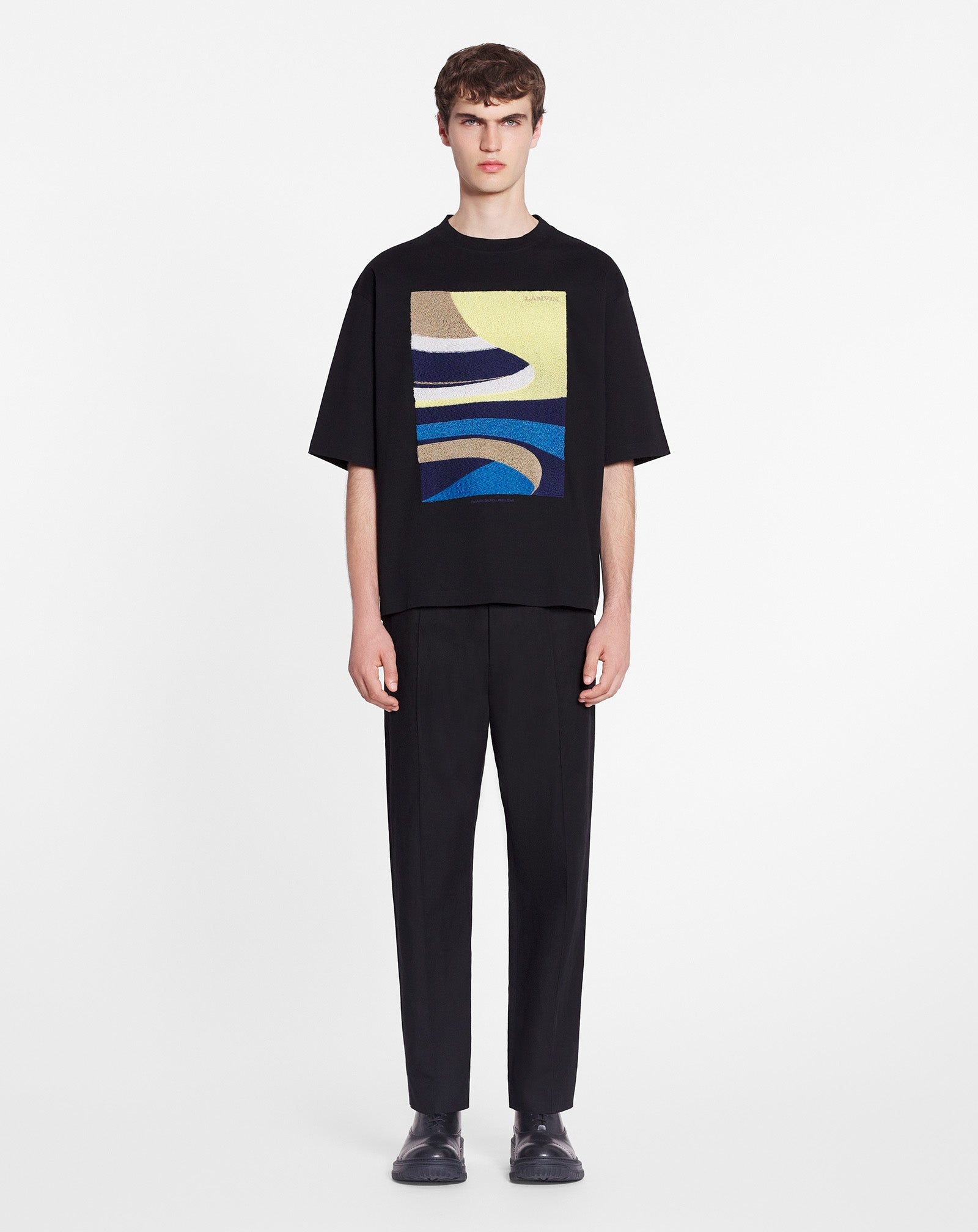 DAUNOU EMBROIDERED LOOSE-FITTING T-SHIRT - 2