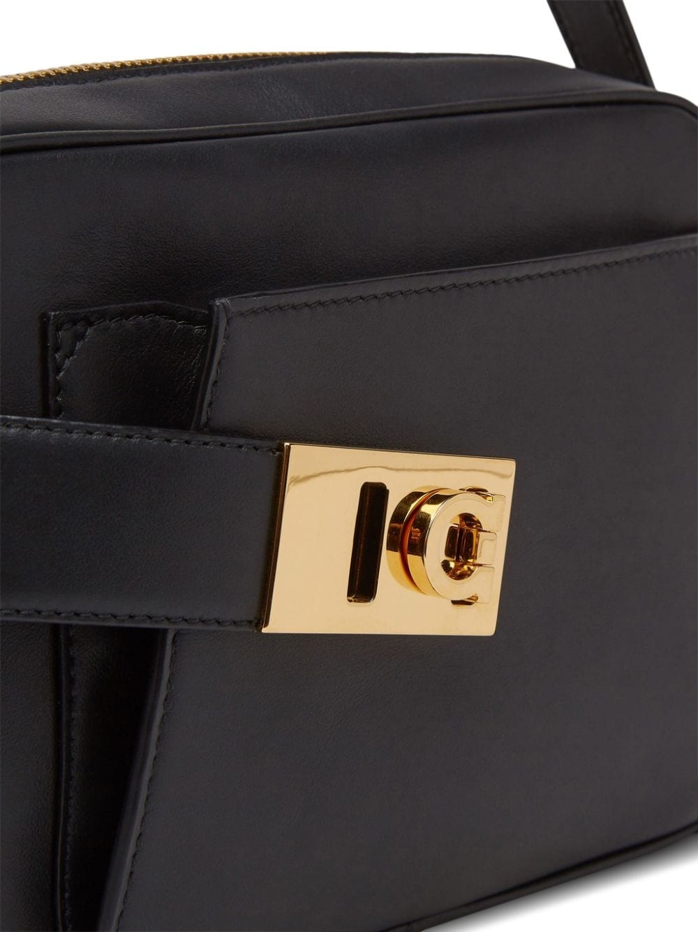 Gancini-buckle leather crossbody bag - 4
