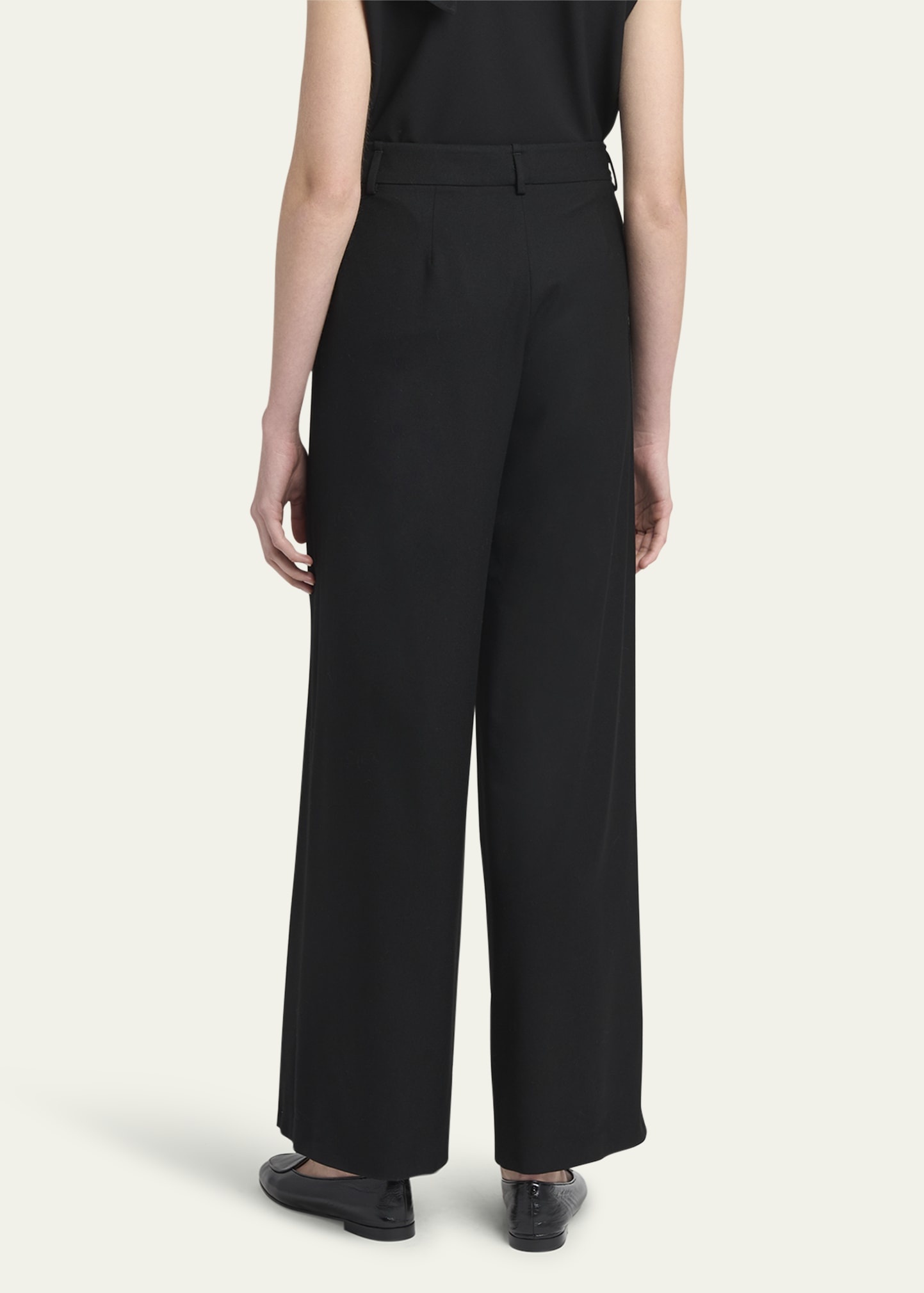 Fluid Wool Straight-Leg Trousers - 3