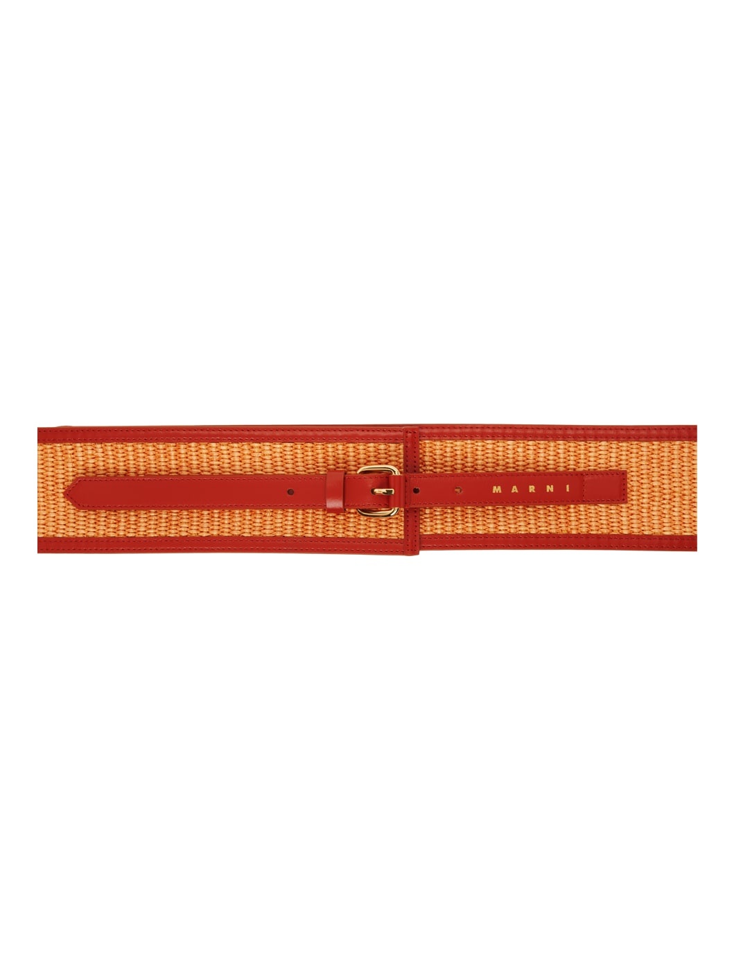 Orange High-Waist Belt - 1