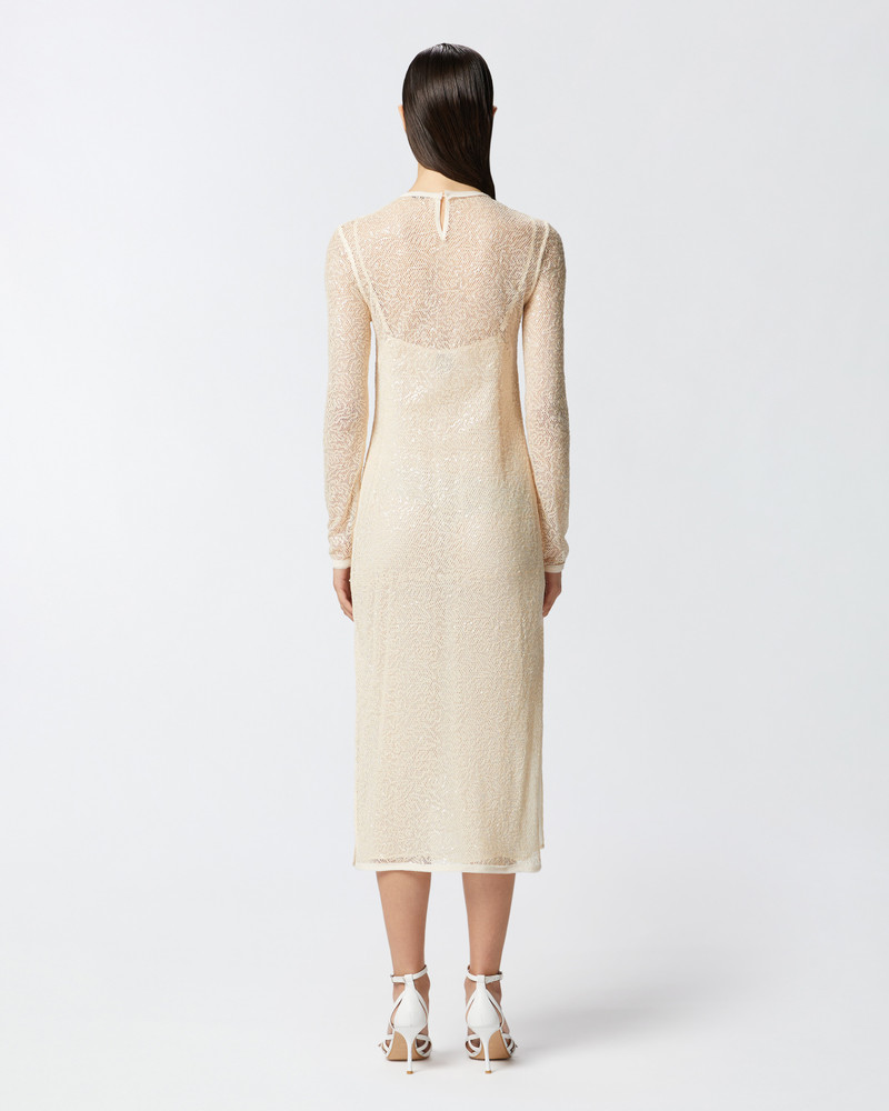 SEQUINED MESH MIDI DRESS 4