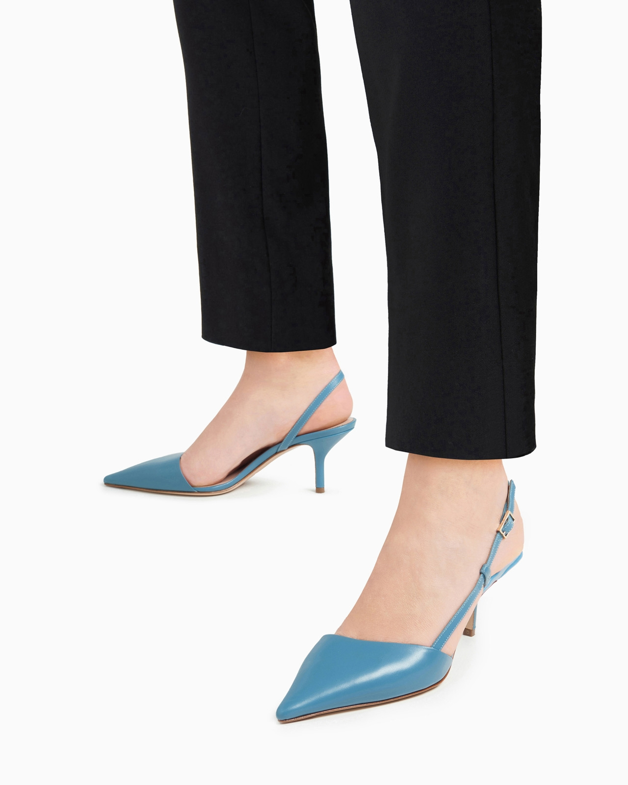 Leather slingbacks - 6