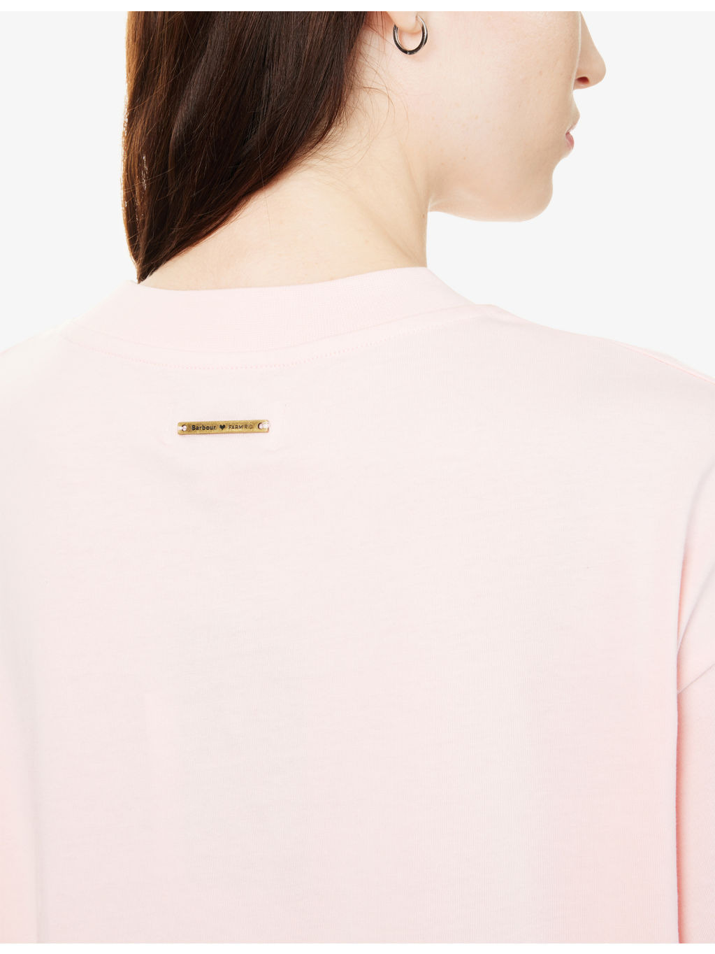 Barbour x FARM Rio Maria Clara Cotton-Jersey T-Shirt - 5