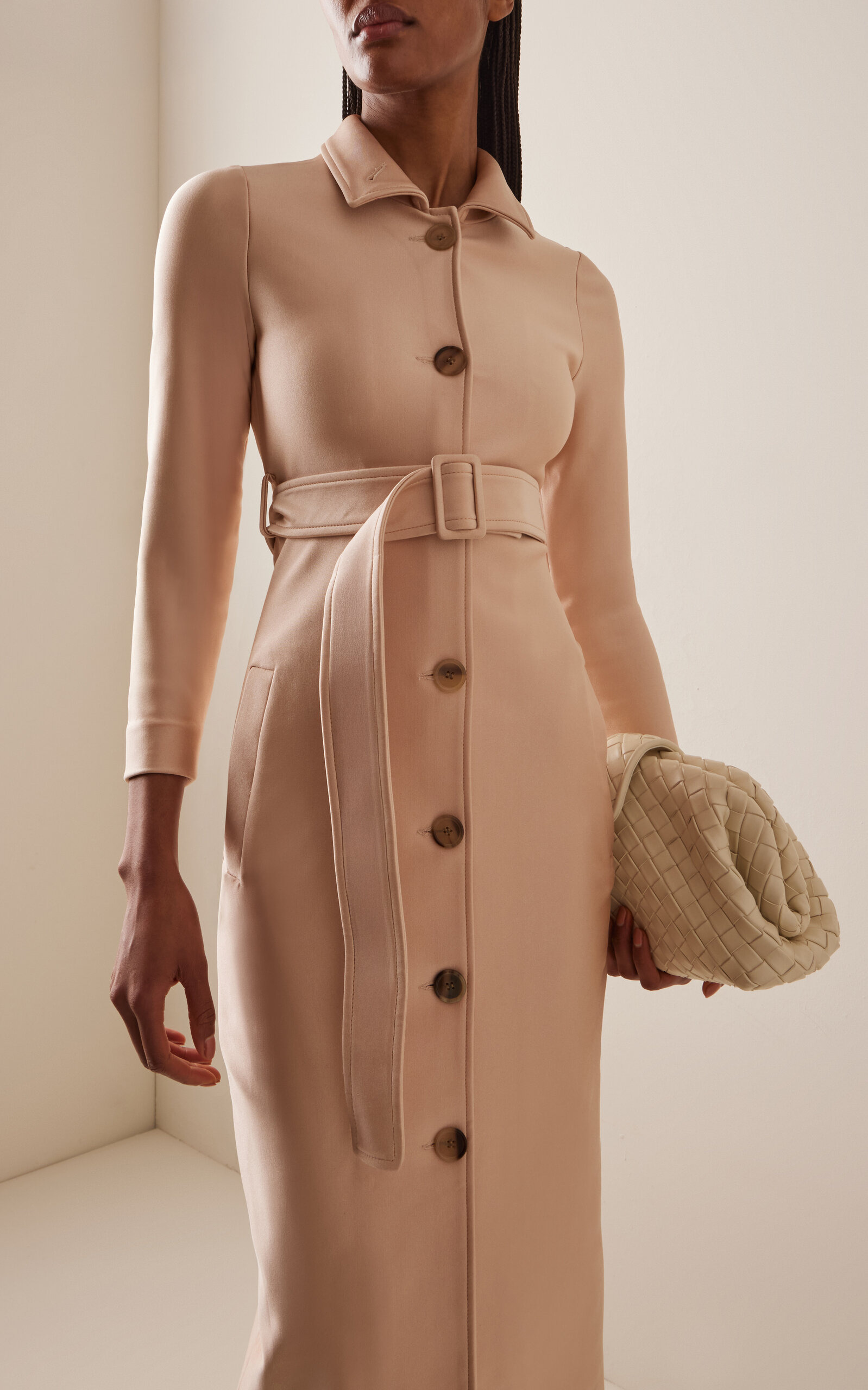 Belted Midi Dress neutral - 3