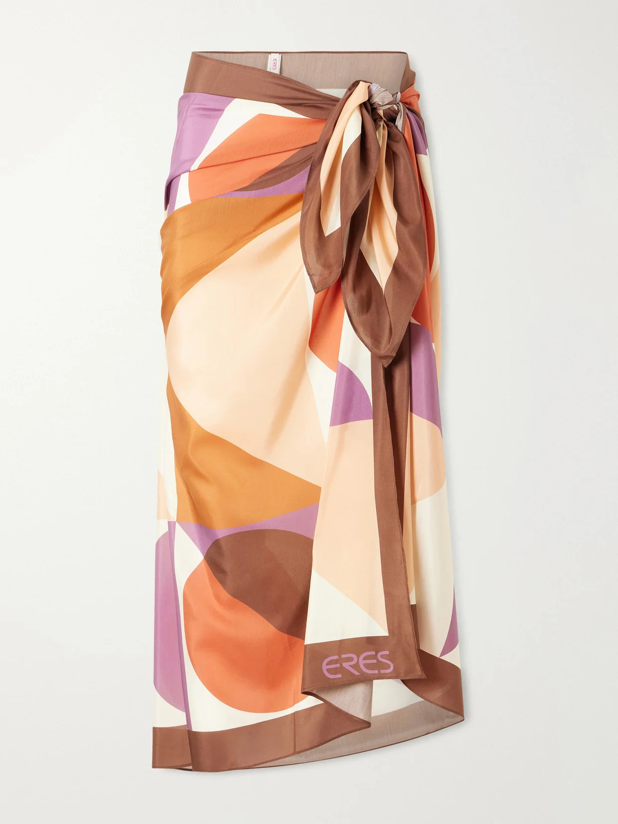 Luisa Printed Cotton And Silk-blend Sarong - 1
