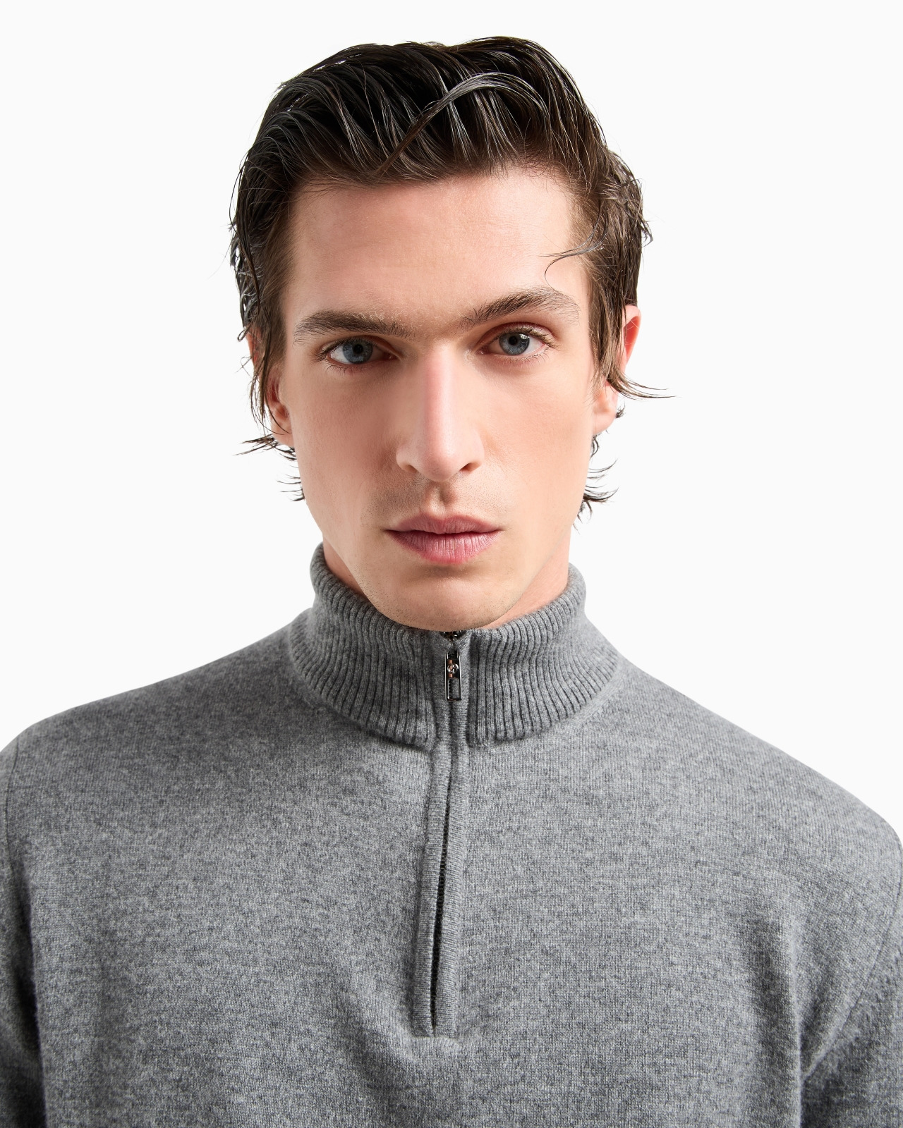 CASHMERE MOCK-NECK JUMPER - 5