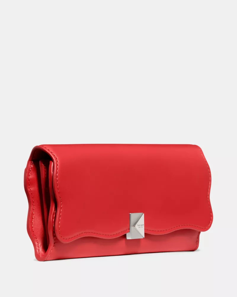 kate spade Deco Wavy Large Flap Wallet outlook