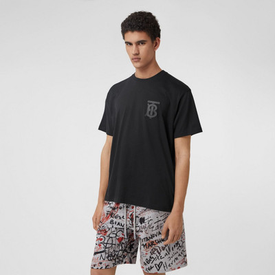 Burberry Monogram Motif Cotton Oversized T-shirt outlook