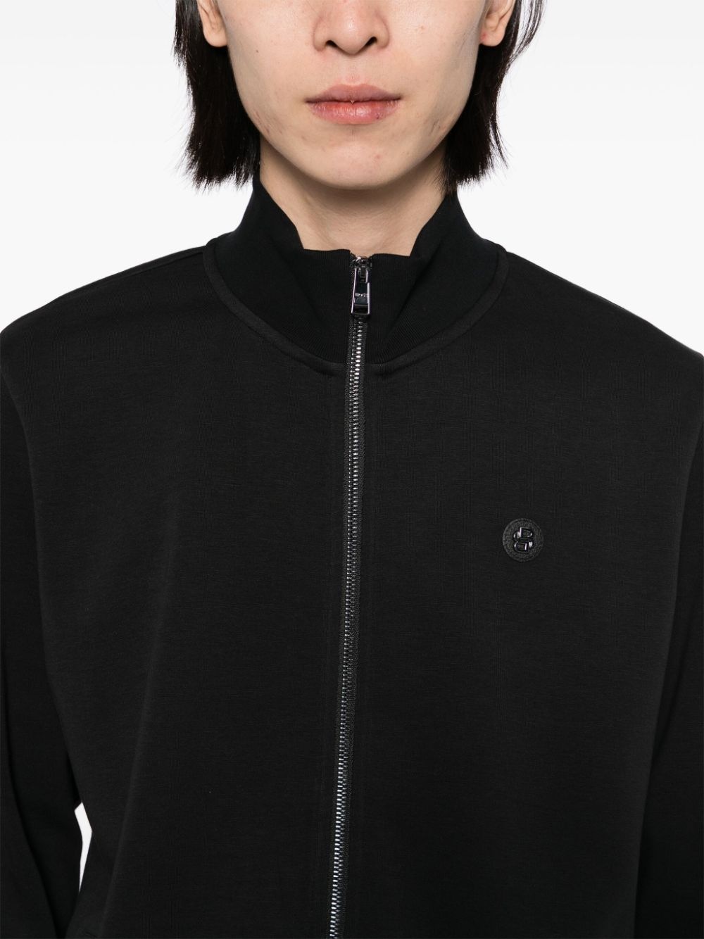 logo-patch jacket - 5