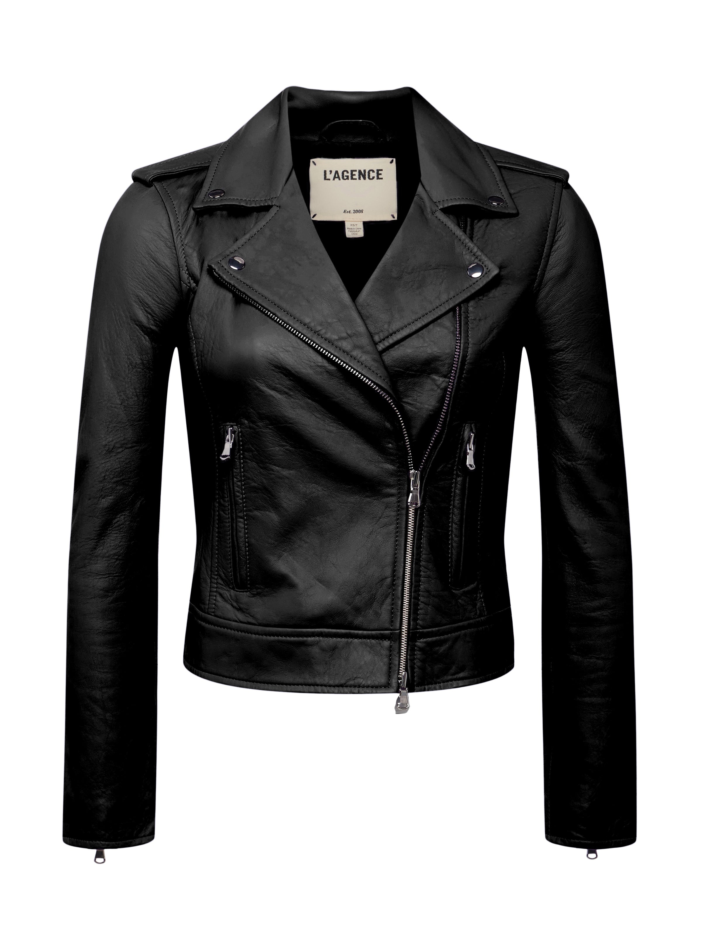 Leather Biker Jacket - 1