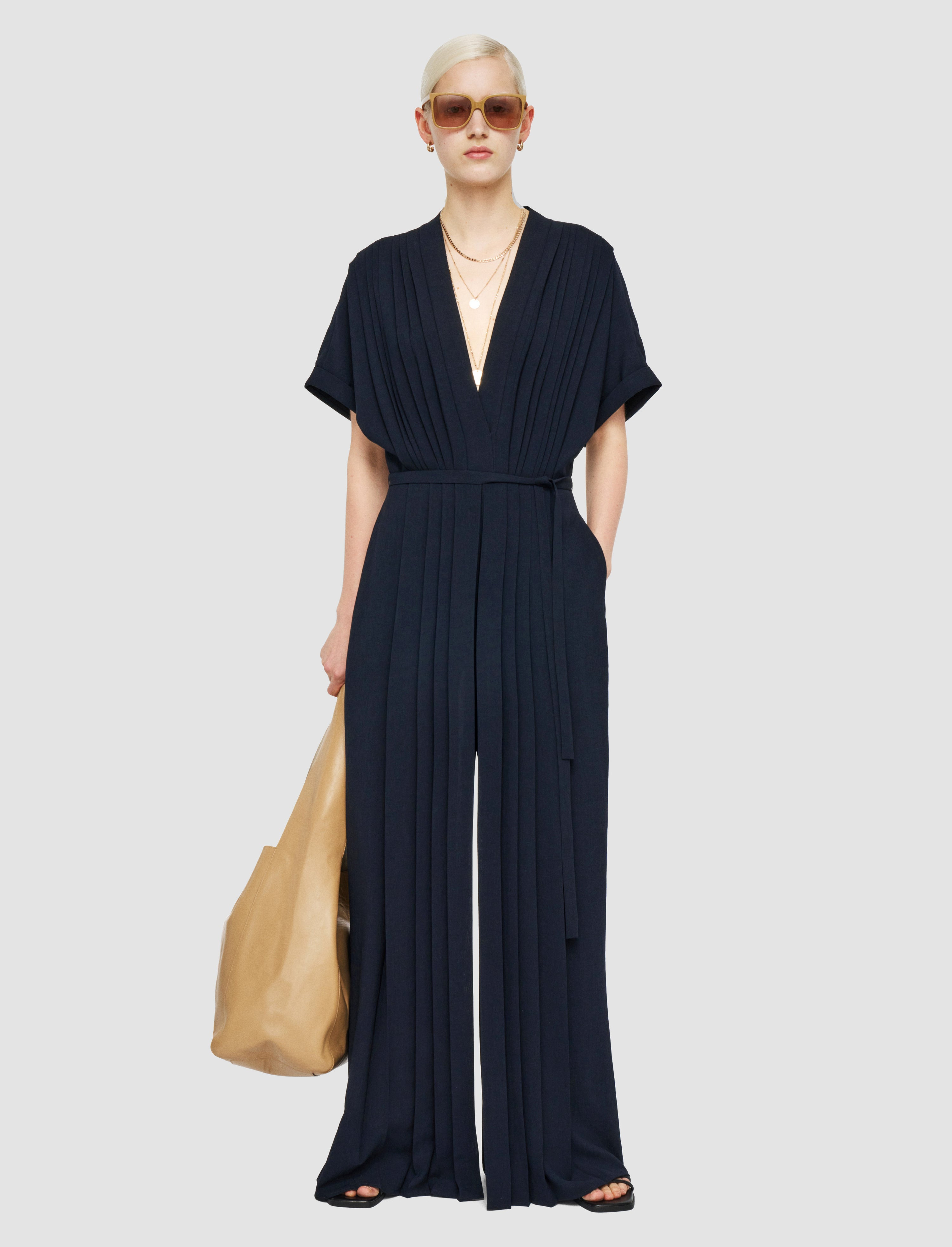 Sofia Airy Plissé Jumpsuit - 2