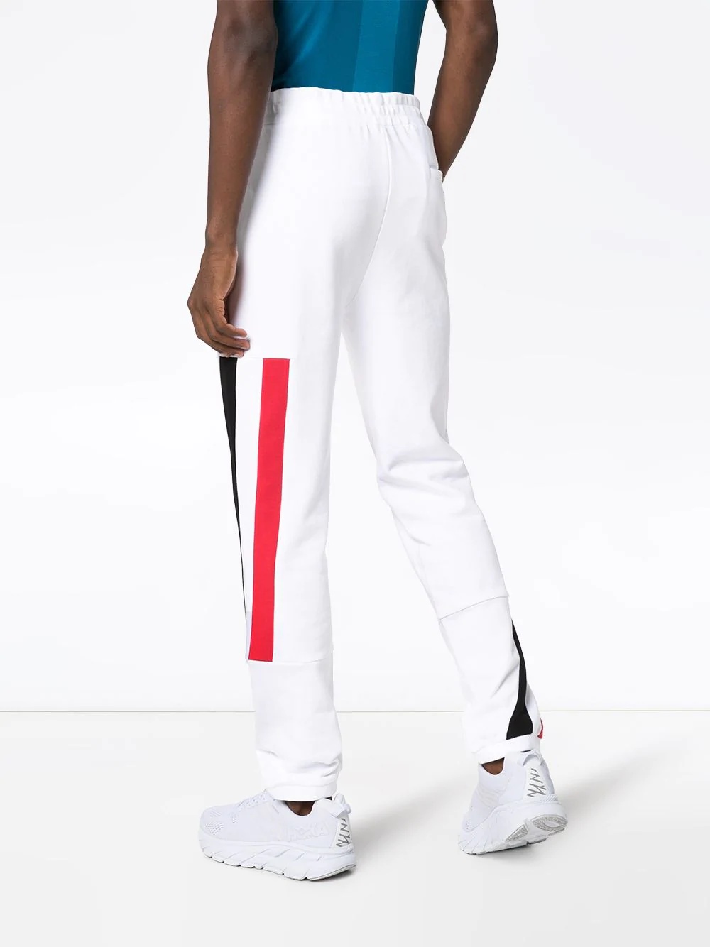 stripe detail jogging trousers - 4