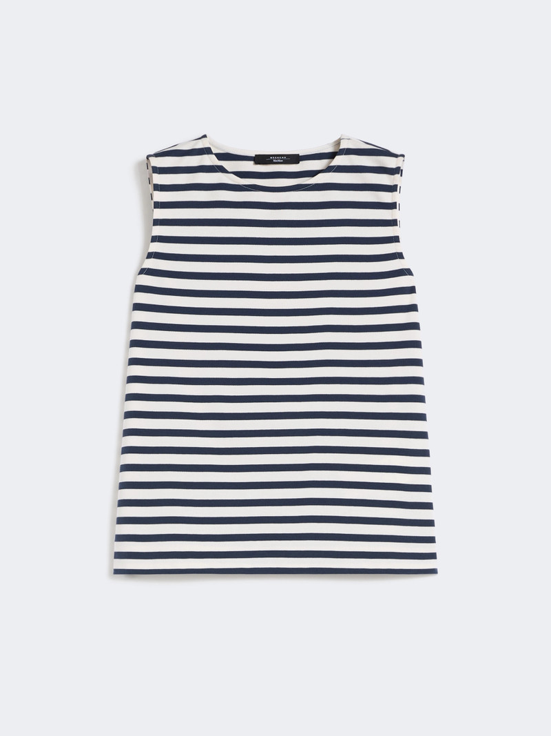 MULTIH Sleeveless interlock jersey top - NAVY 1