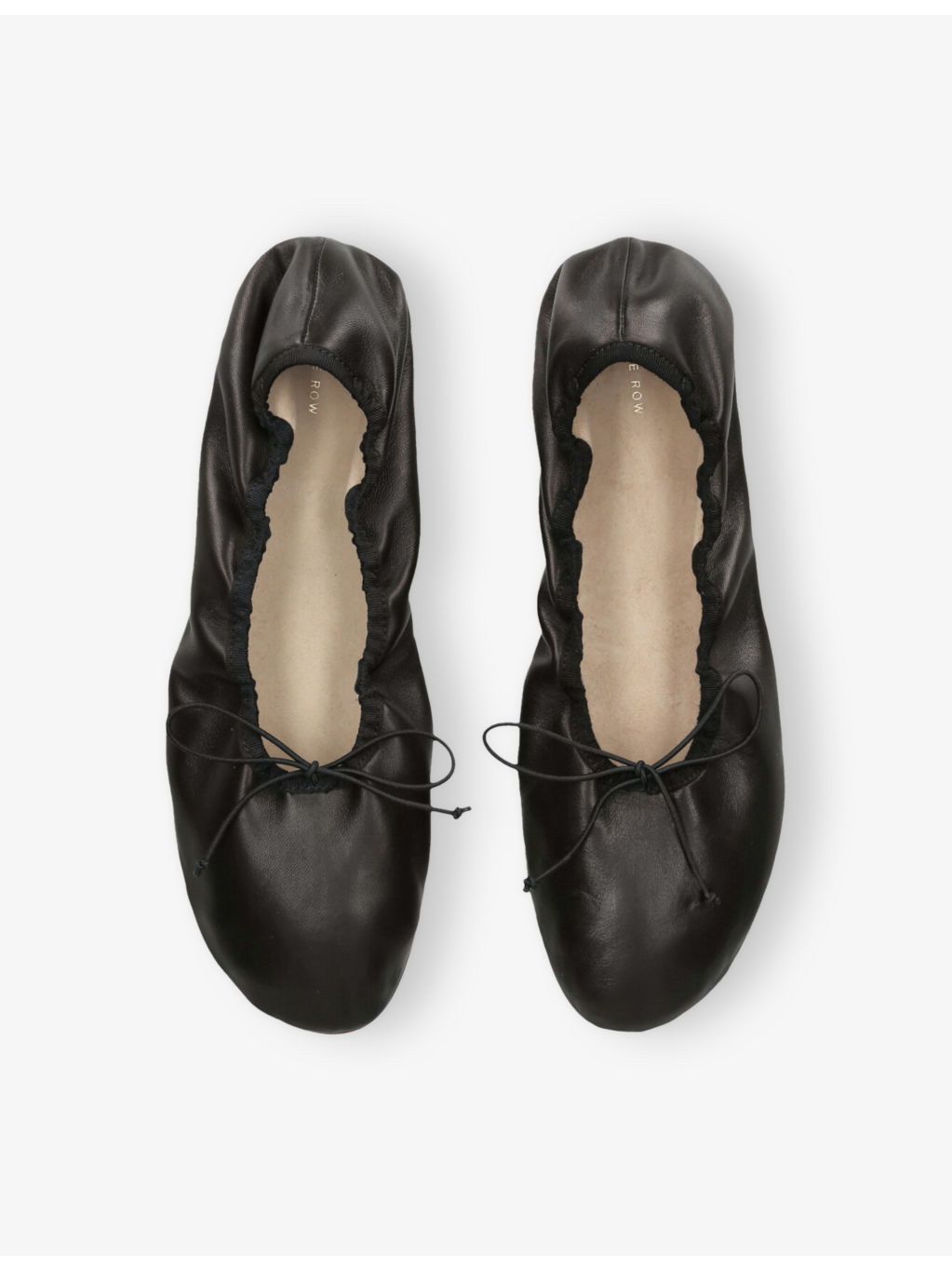 Round Leather Ballet Flats - 2