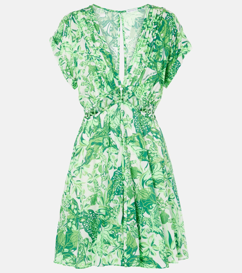 Cecile cutout printed minidress 1