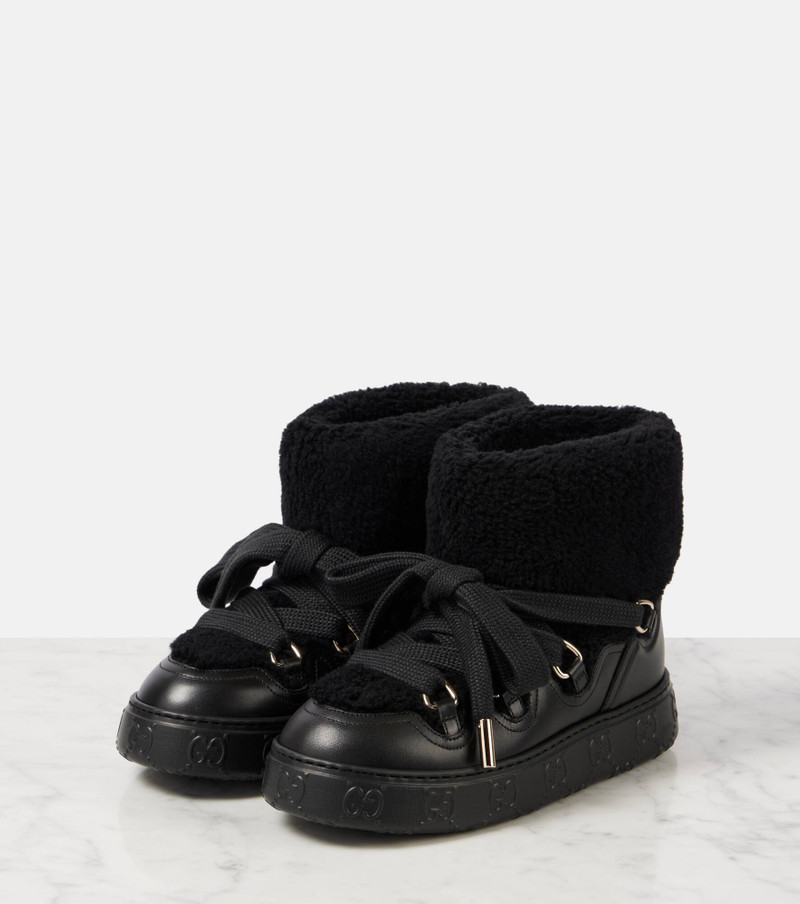 Nat wool-blend booties 4