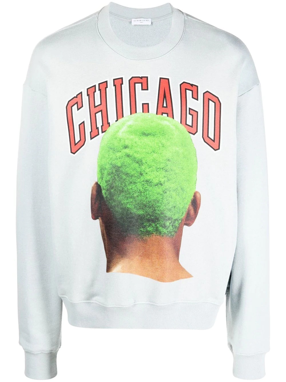 Chicago-print detail sweatshirt - 1