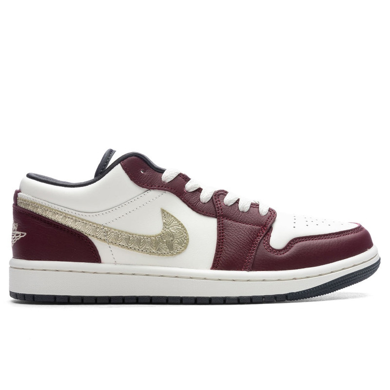 WOMEN'S AIR JORDAN 1 LOW 'CHINESE NEW YEAR' - SAIL/METALLIC GOLD GRAIN/DARK TEAM RED - 1