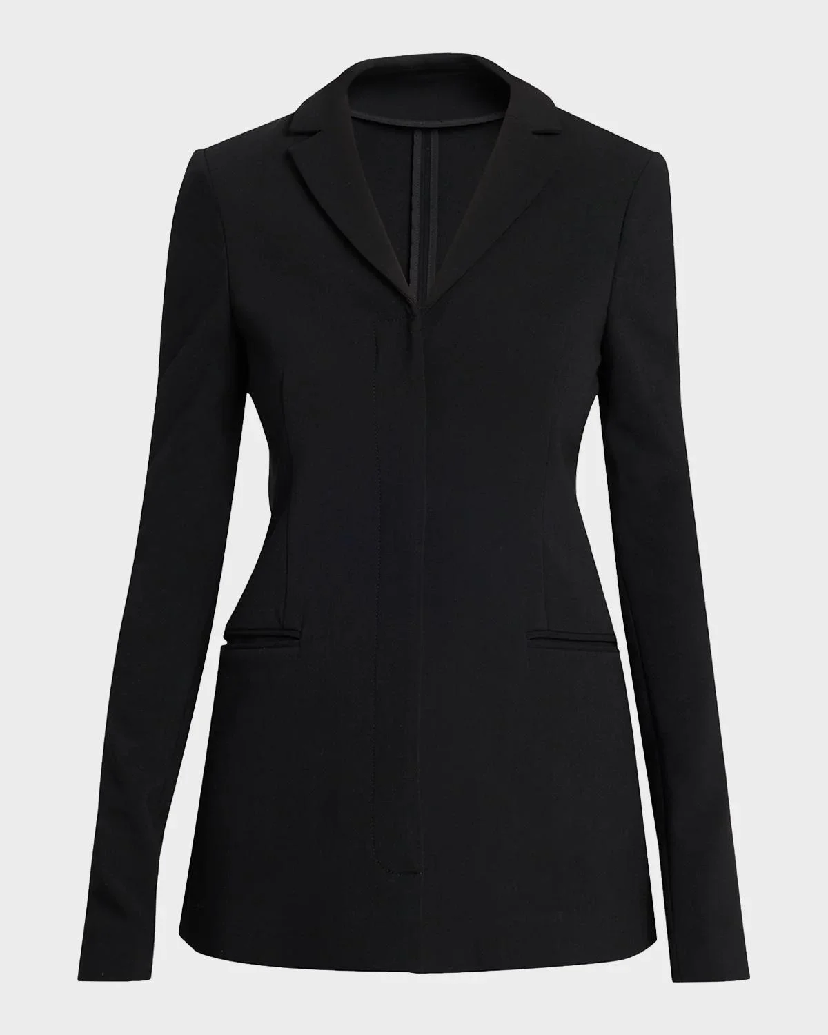 Slim Single-Breasted Blazer - 1