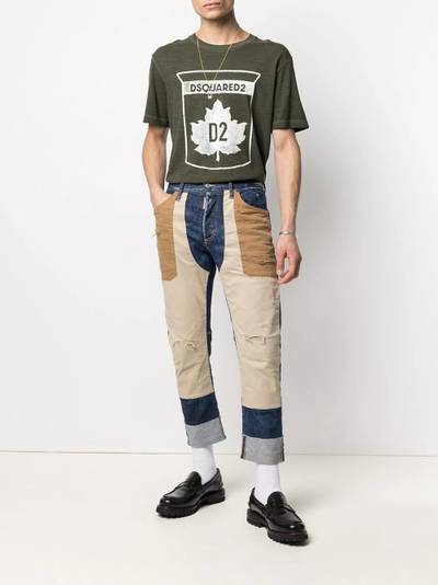 DSQUARED2 maple leaf-print T-shirt outlook