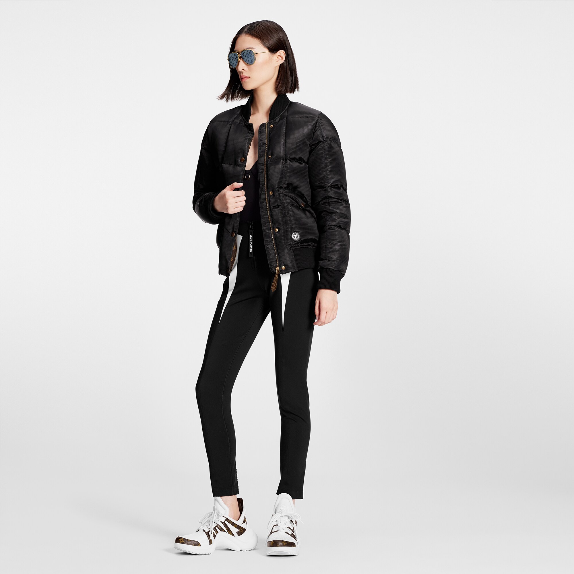 Padded Nylon Bomber Jacket - 2