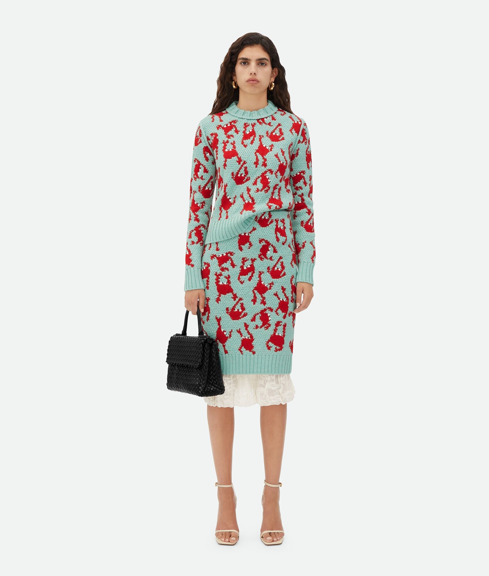 Jacquard Crabs Wool Jumper - 5